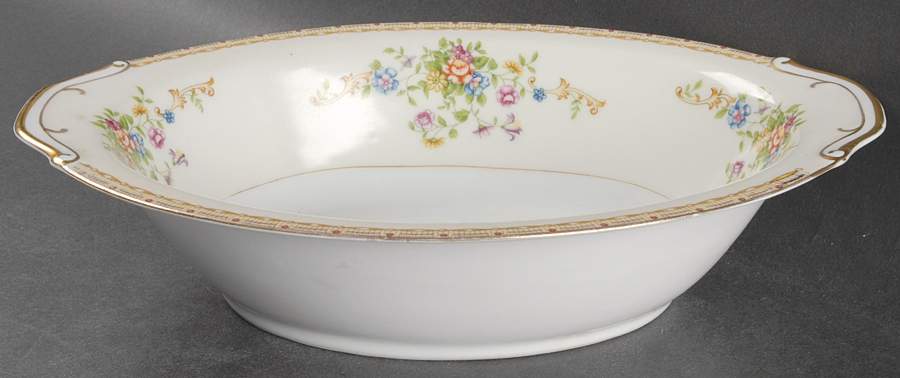 Patricia 11" Oval Vegetable Bowl by National China-1