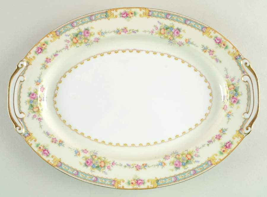Rosemary 12" Oval Serving Platter by National China-1