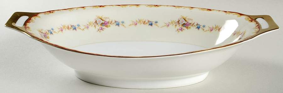 Wembley 12" Oval Vegetable Bowl by National China-1