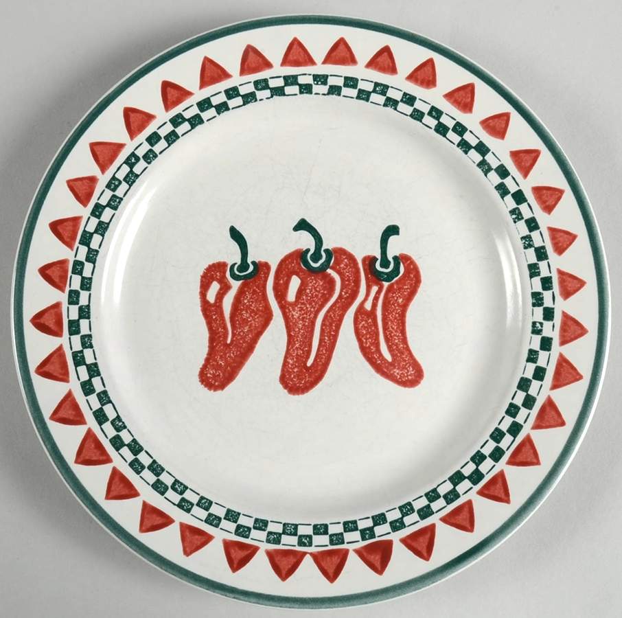 Caliente Salad Plate by Nancy Calhoun-1