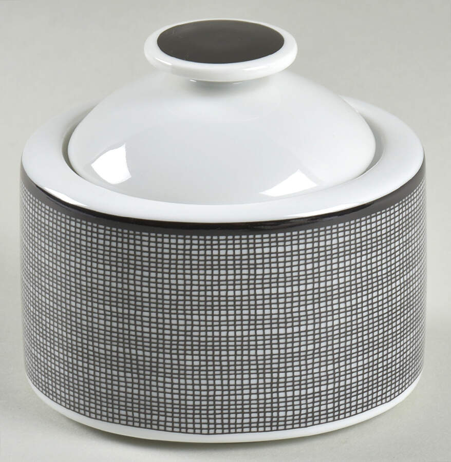 Chambray Sugar Bowl & Lid by Nancy Calhoun-1