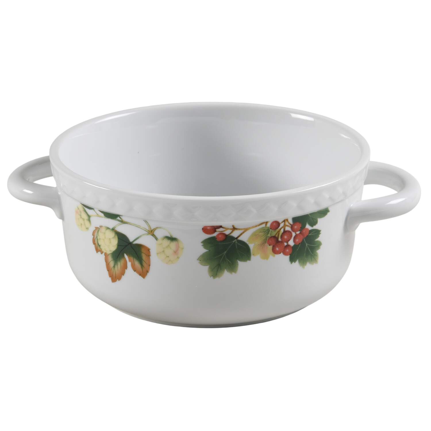 English Country Fruit 1 Qt Round Casserole No Lid by Nancy Calhoun-1