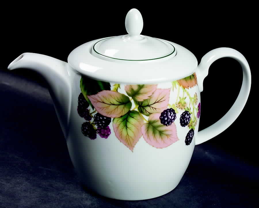 English Country Fruit Teapot & Lid by Nancy Calhoun-1
