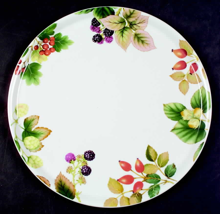 English Country Fruit Cake Plate by Nancy Calhoun-1