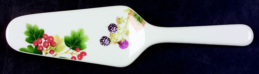 English Country Fruit Solid Ceramic Pie/Cake Server by Nancy Calhoun-1