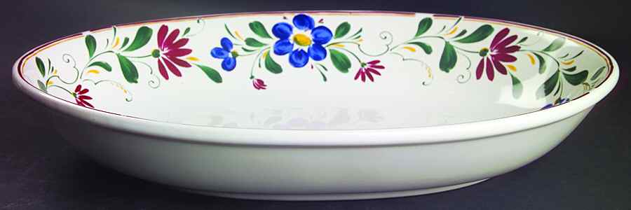 Francesca 14" Oval Vegetable Bowl by Nancy Calhoun-1
