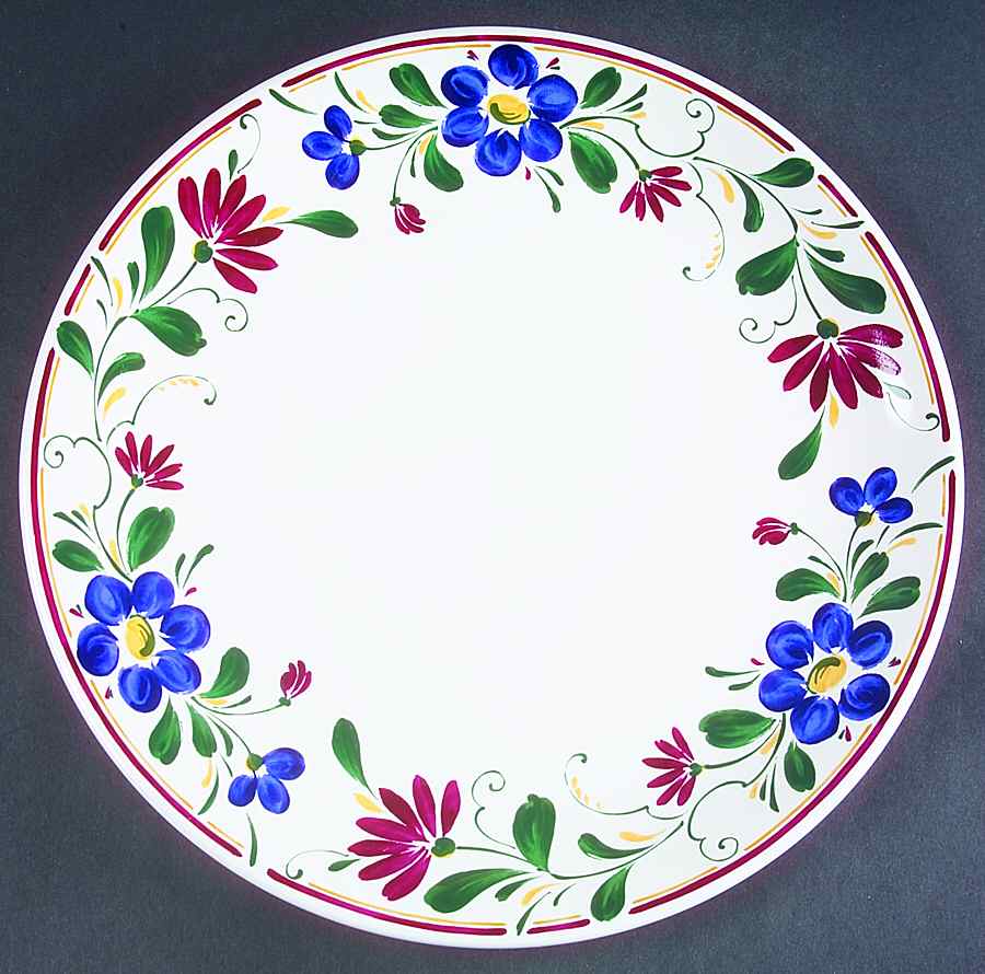 Francesca 12" Chop Plate (Round Platter) by Nancy Calhoun-1