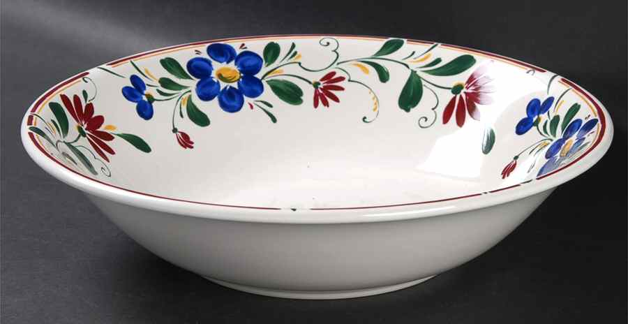 Francesca 9" Round Vegetable Bowl by Nancy Calhoun-1