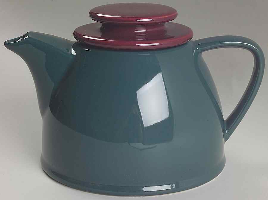 Fusions Evergreen Teapot & Lid by Nancy Calhoun-1