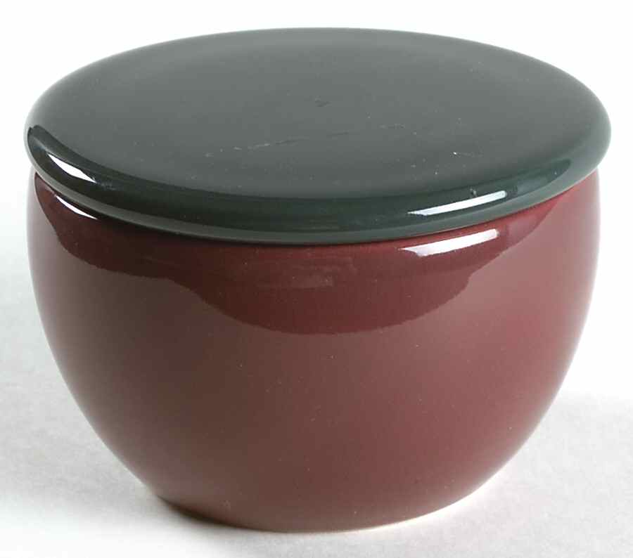 Fusions Raspberry Sugar Bowl & Lid by Nancy Calhoun-1