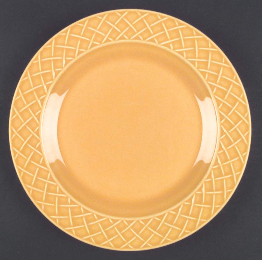 Perennial Colours Apricot Dinner Plate by Nancy Calhoun-1