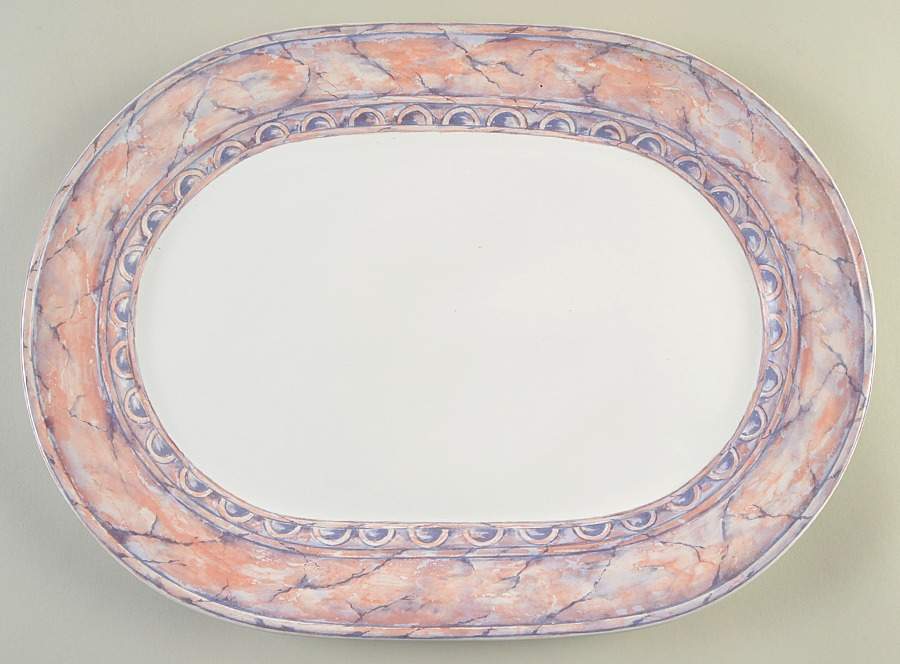 Portico 15" Oval Serving Platter by Nancy Calhoun-1