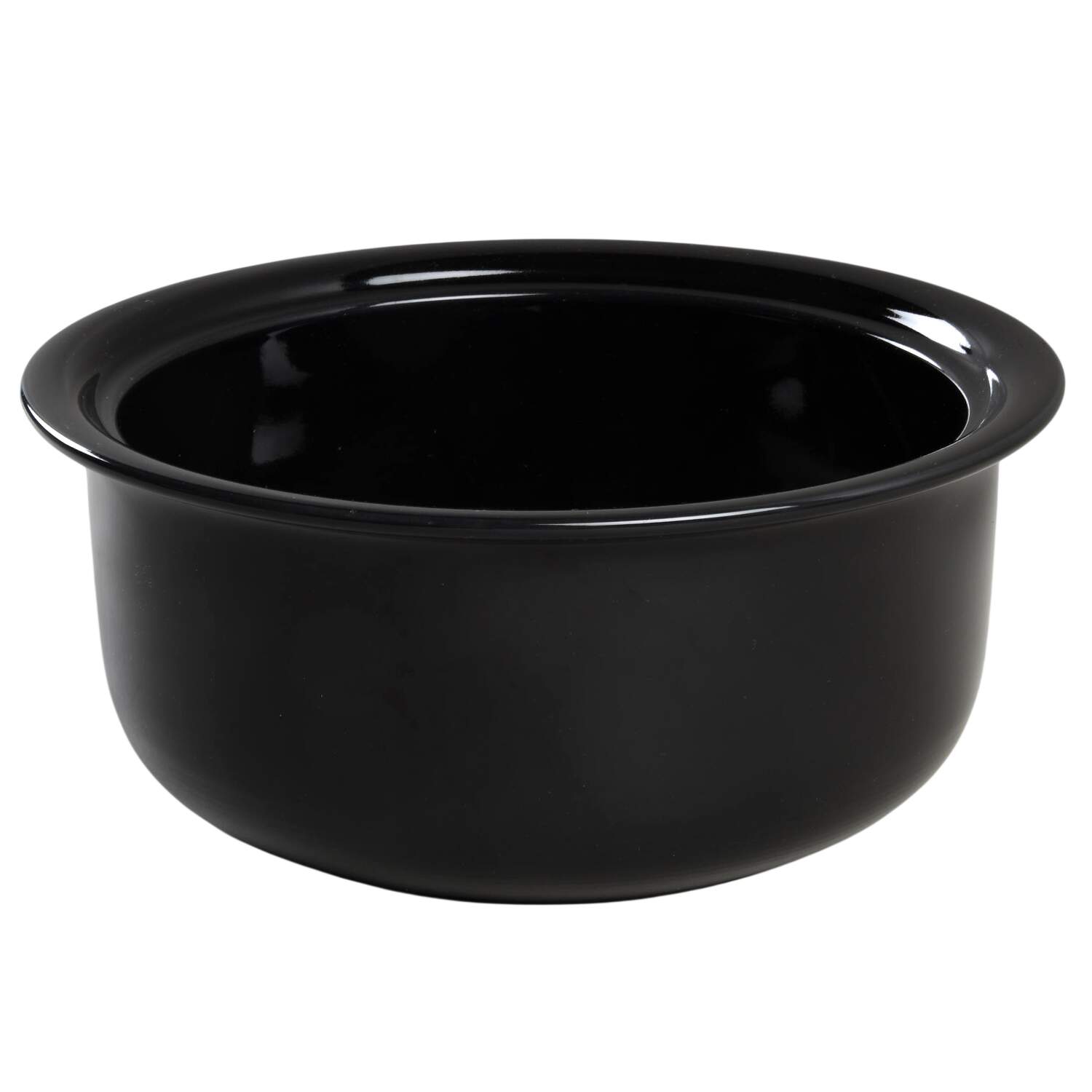 Solid Color Black 2 Qt Round Covered Casserole No Lid by Nancy Calhoun-1