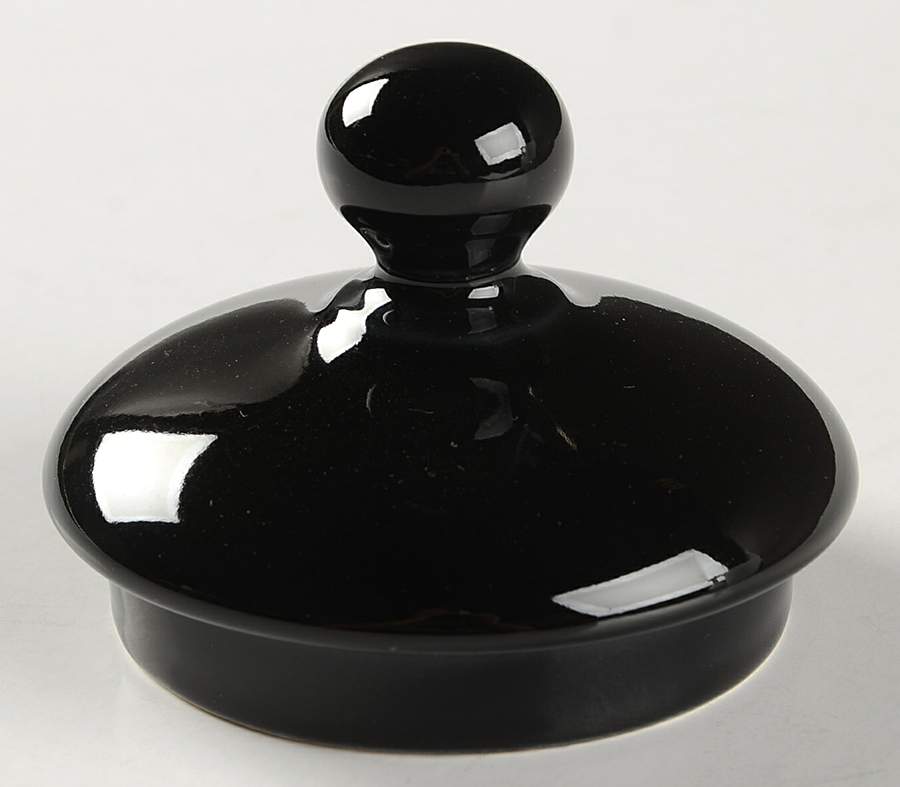 Solid Color Black Lid for Coffee Pot by Nancy Calhoun-1