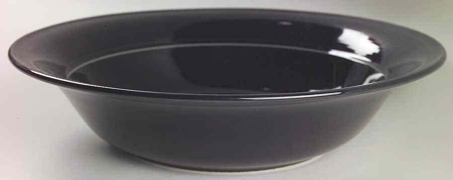 Solid Color Black 11" Large Salad Serving Bowl by Nancy Calhoun-1