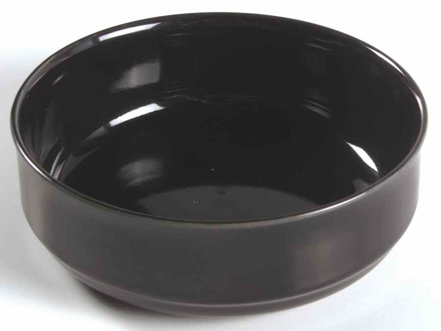 Solid Color Black Coupe Cereal Bowl by Nancy Calhoun-1