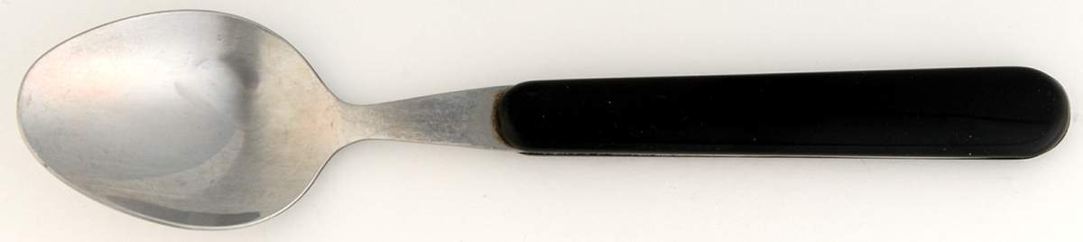 Solid Color Black Place/Oval Soup Spoon by Nancy Calhoun-1