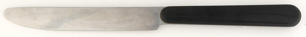 Solid Color Black Small Dinner Knife by Nancy Calhoun-1