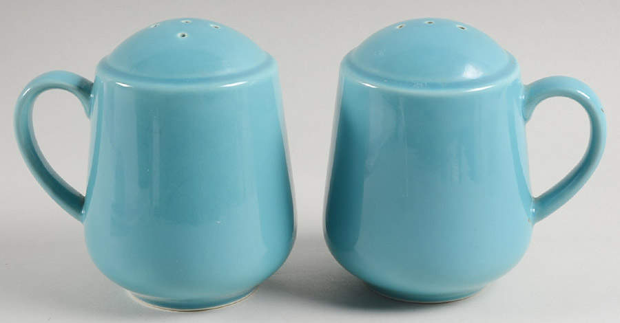 Solid Color Dark Aqua Stove Top Salt & Pepper Set by Nancy Calhoun-1