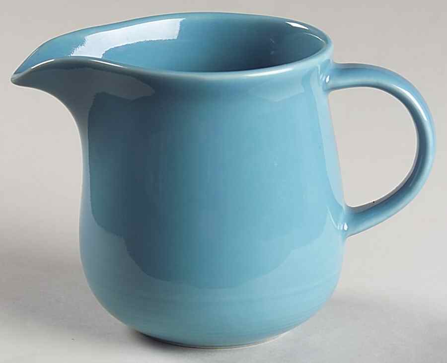 Solid Color Dark Aqua Creamer by Nancy Calhoun-1