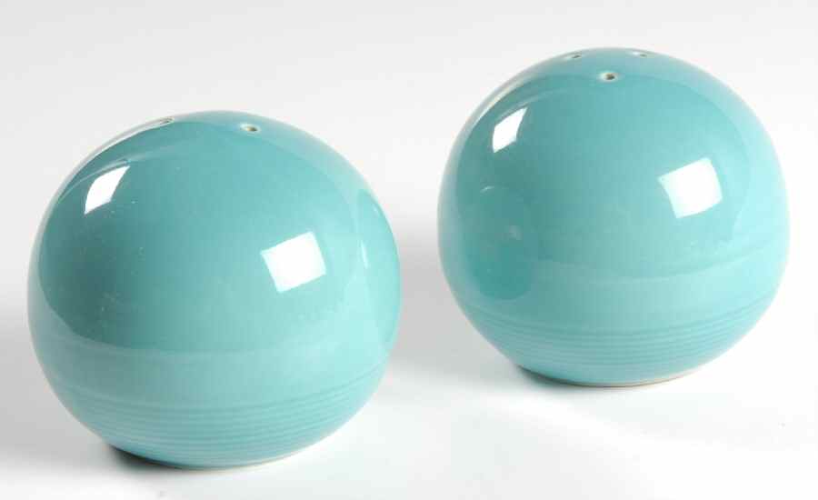 Solid Color Dark Aqua Salt & Pepper Set by Nancy Calhoun-1