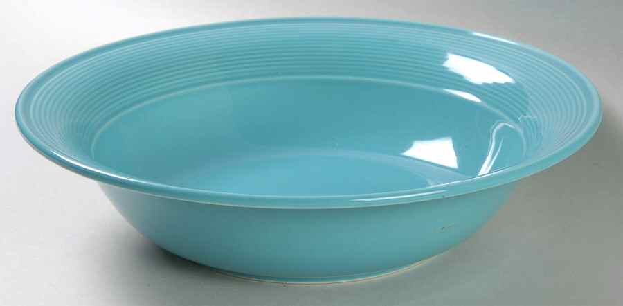 Solid Color Dark Aqua 9" Round Vegetable Bowl by Nancy Calhoun-1