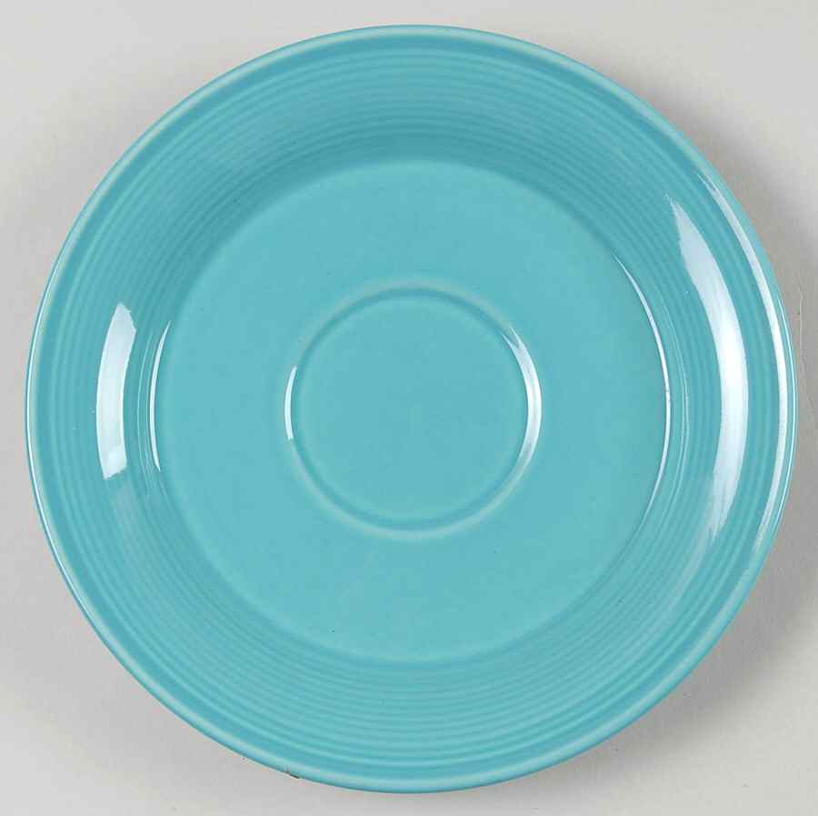 Solid Color Dark Aqua Saucer by Nancy Calhoun-1