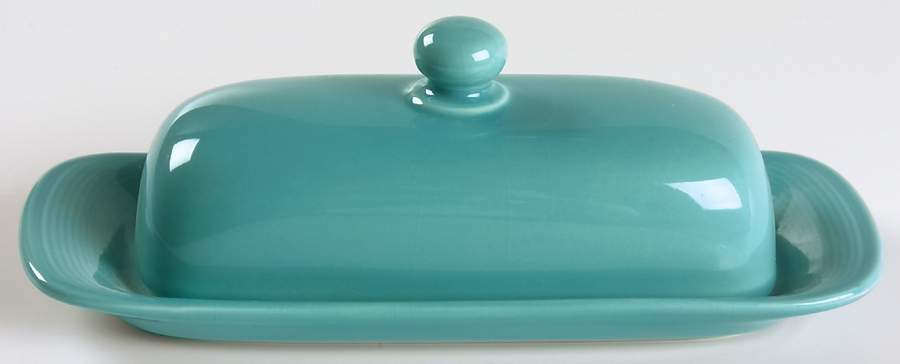 Solid Color Dark Aqua 1/4 Lb Covered Butter by Nancy Calhoun-1