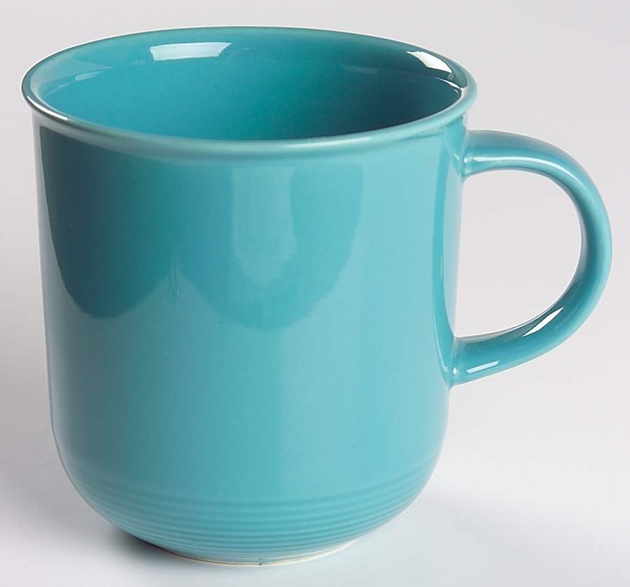 Solid Color Dark Aqua Mug by Nancy Calhoun-1