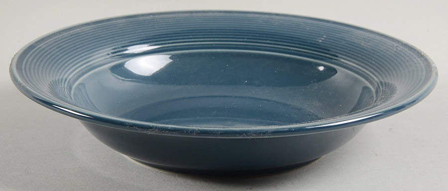 Solid Color Dark Blue Rim Soup Bowl by Nancy Calhoun-1