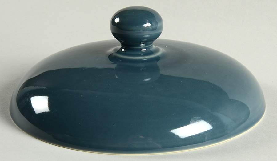 Solid Color Dark Blue Lid for 2 Qt Round Covered Casserole by Nancy Calhoun-1