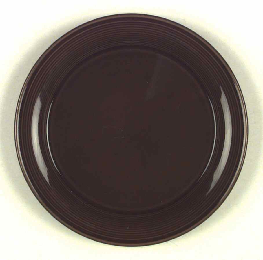 Solid Color Dark Brown Salad Plate by Nancy Calhoun-1