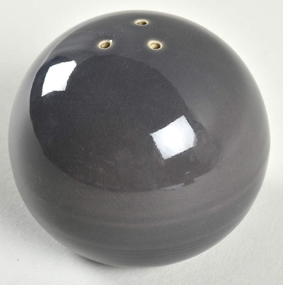 Solid Color Dark Gray Pepper Shaker by Nancy Calhoun-1