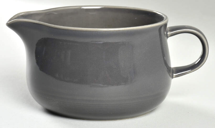 Solid Color Dark Gray Gravy Boat by Nancy Calhoun-1