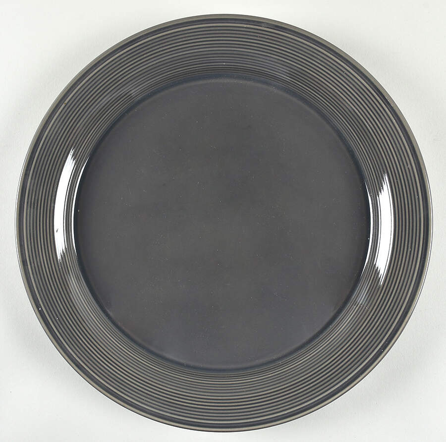 Solid Color Dark Gray 12" Chop Plate (Round Platter) by Nancy Calhoun-1