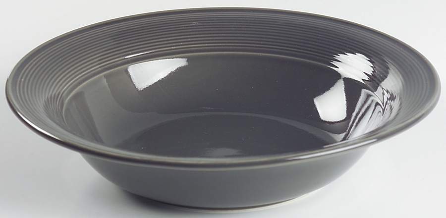 Solid Color Dark Gray 9" Round Vegetable Bowl by Nancy Calhoun-1