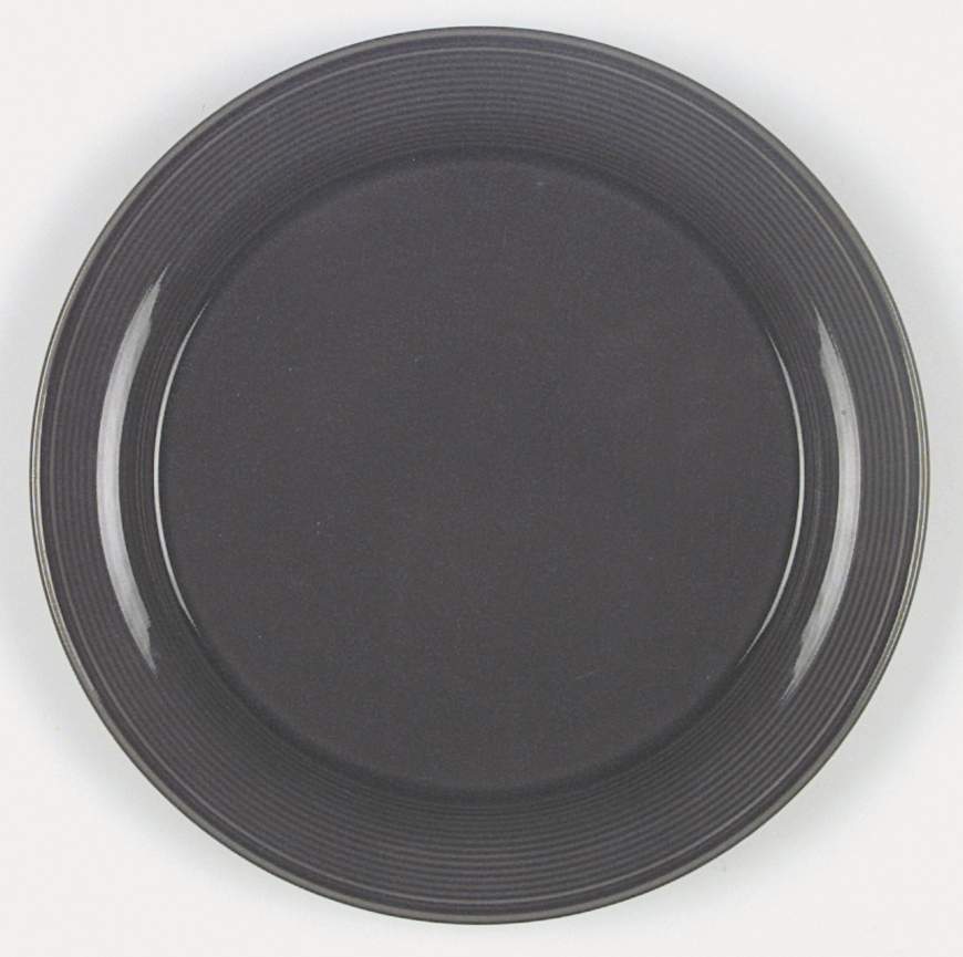 Solid Color Dark Gray Dinner Plate by Nancy Calhoun-1