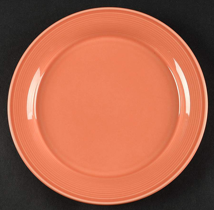 Solid Color Dark Peach Salad Plate by Nancy Calhoun-1