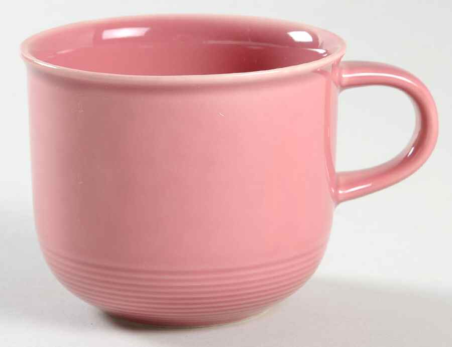 Solid Color Dark Rose Flat Cup by Nancy Calhoun-1
