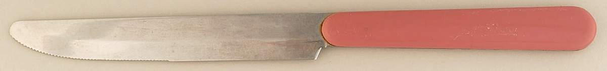 Solid Color Dark Rose Small Dinner Knife by Nancy Calhoun-1