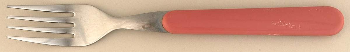 Solid Color Dark Rose Dinner Fork (7 1/2" or Larger) by Nancy Calhoun-1