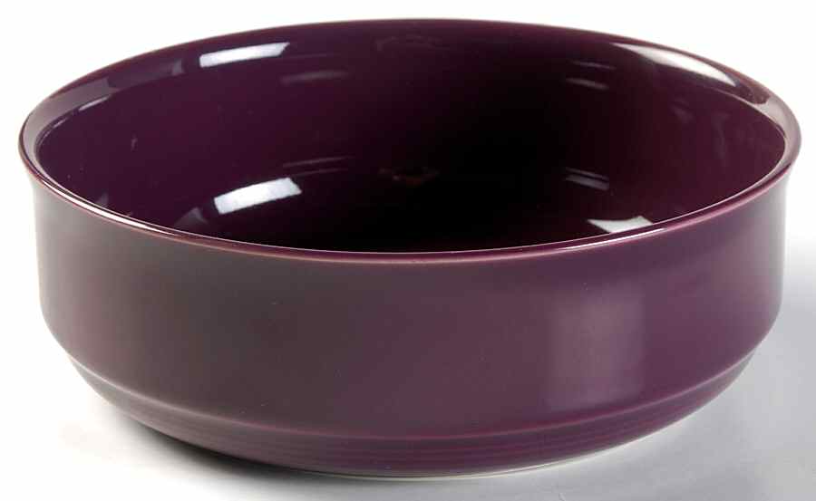 Solid Color Eggplant Coupe Cereal Bowl by Nancy Calhoun-1