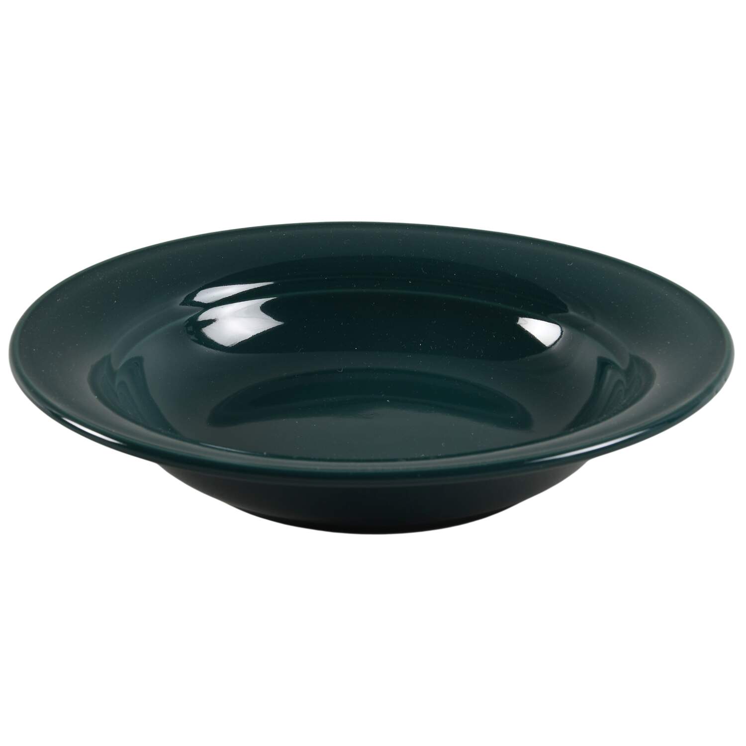 Solid Color Evergreen Rim Soup Bowl by Nancy Calhoun-1