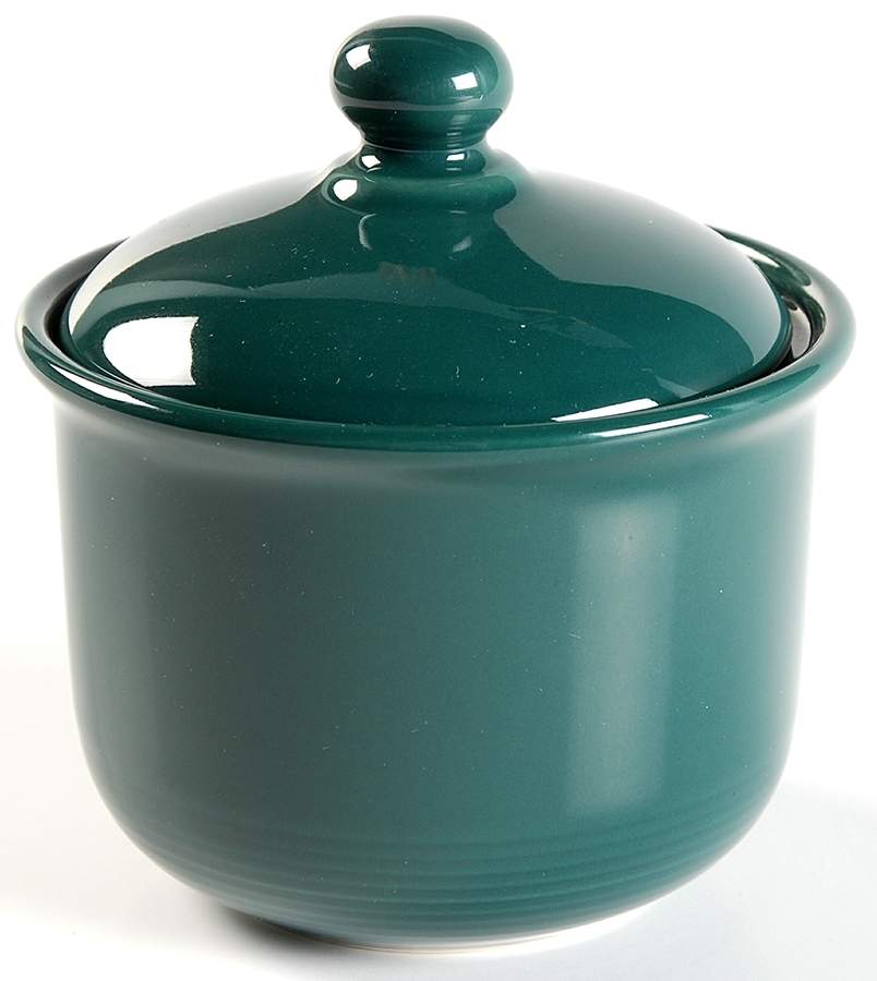 Solid Color Evergreen Sugar Bowl & Lid by Nancy Calhoun-1
