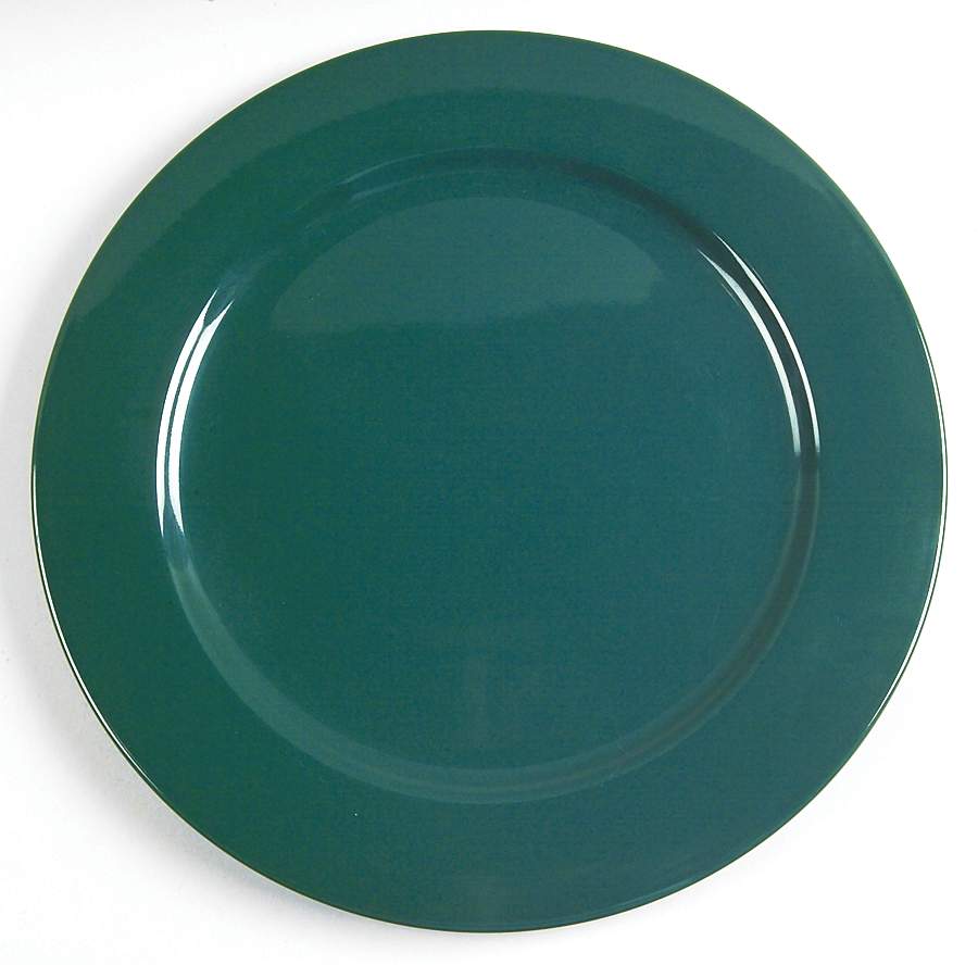 Solid Color Evergreen Service Plate (Charger) by Nancy Calhoun-1