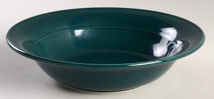 Solid Color Forest Green 9" Round Vegetable Bowl by Nancy Calhoun-1