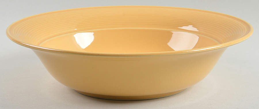 Solid Color Honey 11" Large Salad Serving Bowl by Nancy Calhoun-1