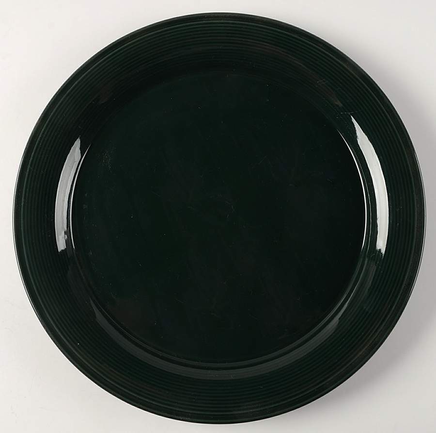 Solid Color Hunter Green 12" Chop Plate (Round Platter) by Nancy Calhoun-1