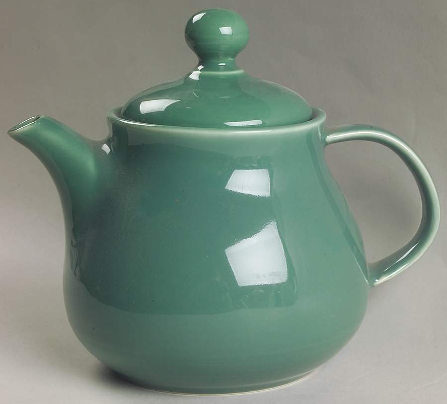 Solid Color Jade Teapot & Lid by Nancy Calhoun-1