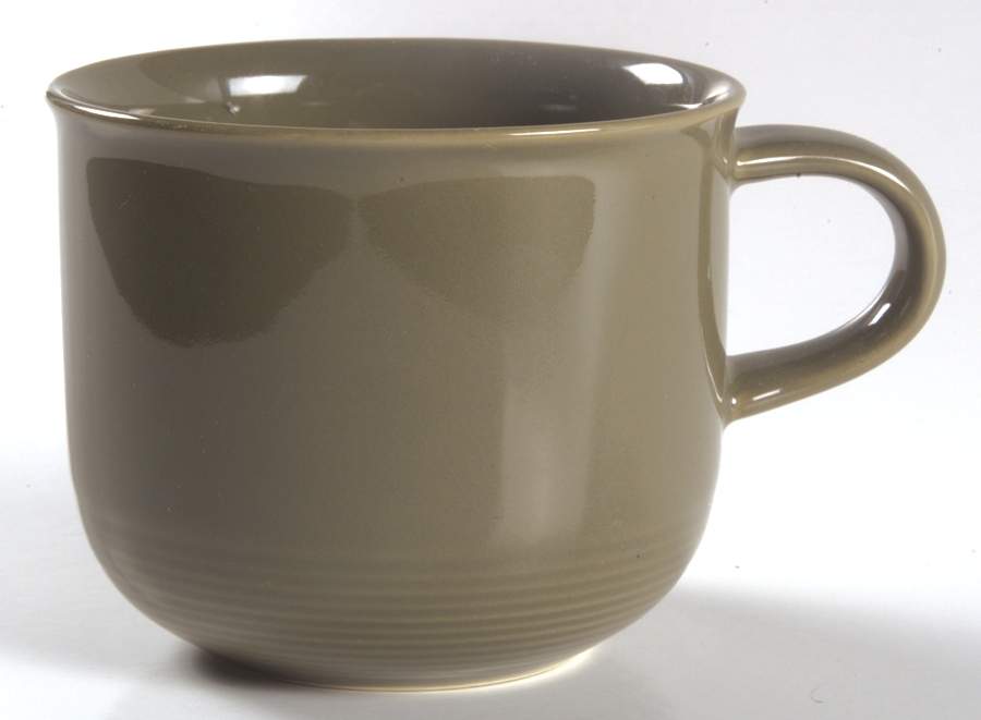 Solid Color Khaki Flat Cup by Nancy Calhoun-1